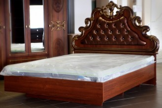 «Розалия» Двуспальная кровать КМК 0456.6 (высокая)