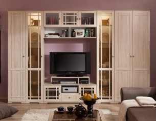 «Sherlock» Модульная стенка в гостиную Дуб сонома «Sherlock» Модульная стенка в гостиную Дуб сонома