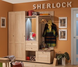«Sherlock» Модульная мебель для прихожей Дуб сонома «Sherlock» Модульная мебель для прихожей Дуб сонома