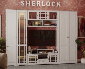«Sherlock» Модульная стенка в гостиную Ясень анкор Светлый