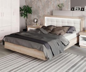 Кровать двуспальная 1600 с орт.основанием (28) «Люмен» Кровать двуспальная 1600 с орт.основанием (28) «Люмен»