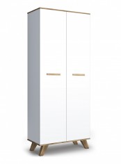 Шкаф для одежды 800 ГТ.0129.301 «Вега Скандинавия» (Белый Глянец)