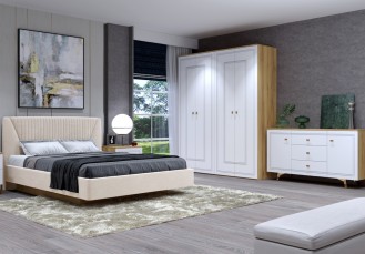 «Вега Сапфир» Белый глянец модульная спальня «Вега Сапфир» Белый глянец модульная спальня