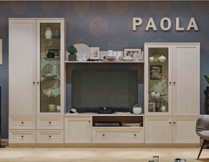 «Paola» модульная стенка для гостиной Ясень анкор светлый «Paola» модульная стенка для гостиной Ясень анкор светлый