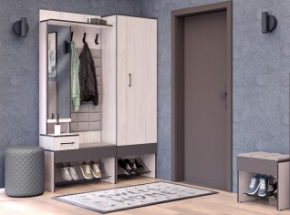 Модульная прихожая «Эльза» Ясень анкор светлый