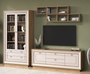 «Прато» Модульная гостиная Вяз швейцарский светлый/Газания матовая «Прато» Модульная гостиная Вяз швейцарский светлый/Газания матовая