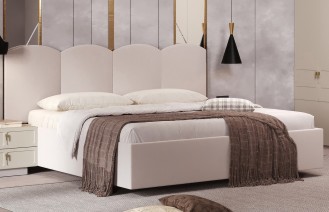 «Лион» Мягкая двуспальная кровать с ортопедическим основанием