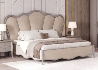 «Мелисса» Мягкая двуспальная кровать с ортопедическим основанием