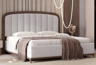 «Неаполь» Мягкая двуспальная кровать с ортопедическим основанием