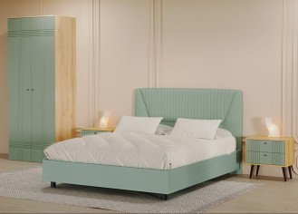 «Вега Саксония» Модульная спальня Серо-зеленый