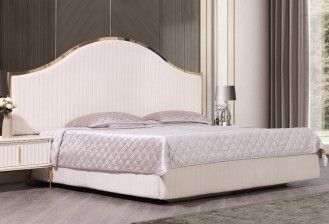 «Элен» Мягкая двуспальная кровать с ортопедическим основанием