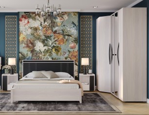 «Nature» Спальный гарнитур Ясень Анкор светлый «Nature» Спальный гарнитур Ясень Анкор светлый