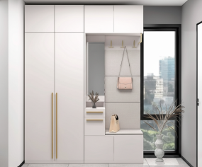 «Николь» (Ивару) Модульная прихожая Кашемир/Золото «Николь» (Ивару) Модульная прихожая Кашемир/Золото