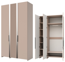 «Харди» Шкаф для одежды 3Д В КМК 0965.39 Капучино «Харди» Шкаф для одежды 3Д В КМК 0965.39 Капучино