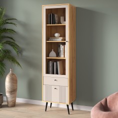 «Вега Саксония» Шкаф-витрина Миндаль «Вега Саксония» Шкаф-витрина Миндаль