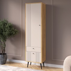 «Вега Саксония» Шкаф-пенал Миндаль «Вега Саксония» Шкаф-пенал Миндаль