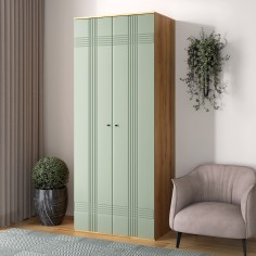 «Вега Саксония» Шкаф 2-х дверный Серо-зелёный «Вега Саксония» Шкаф 2-х дверный Серо-зелёный