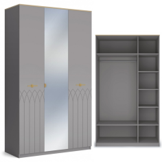 «Капри 2» Шкаф 2-х дверный + 1 дверный