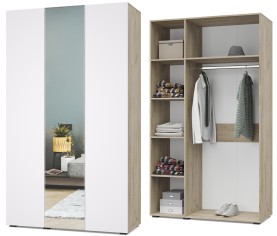 «Челси» Шкаф 3-х створчатый с зеркалом Ч31