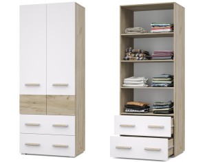 «Виора» Шкаф 2-х створчатый с выдвижными ящиками В23 «Виора» Шкаф 2-х створчатый с выдвижными ящиками В23