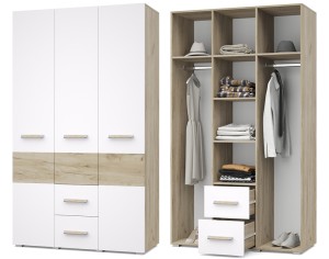 «Виора» Шкаф 3-х створчатый с выдвижными ящиками В34 «Виора» Шкаф 3-х створчатый с выдвижными ящиками В34