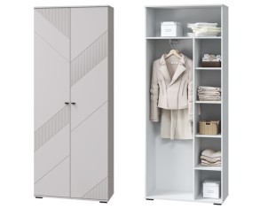 «Кашемир» (прихожая) Шкаф 2 дв. для платья и белья (с выдвижной штангой)