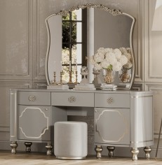 «Мария» Арида Туалетный стол с зеркалом и пуфом