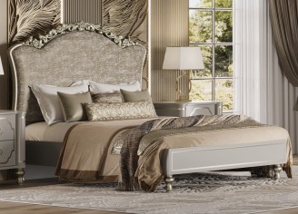 «Мария» Арида Кровать двуспальная (платина) с ортопедическим основанием