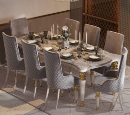 «Прадо» Обеденная группа стол 2300 + 8 стульев (Арида)