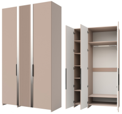 «Харди» Шкаф для одежды 3Д КМК 0965.17 Капучино «Харди» Шкаф для одежды 3Д КМК 0965.17 Капучино