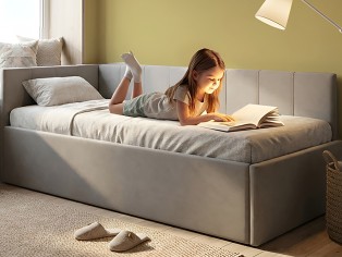 «Аделина» Мягкая кровать угловая с подъемным мех-мом