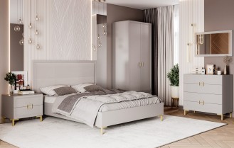 «Афина» Модульный спальный гарнитур (Дымчато-серый)