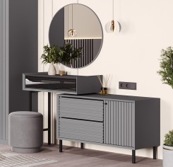 «Марсель» Столик туалетный с пуфом и зеркалом «Марсель» Столик туалетный с пуфом и зеркалом