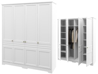 «Денвер» Неман Шкаф 4-х створчатый для одежды МН-040-18 «Денвер» Неман Шкаф 4-х створчатый для одежды МН-040-18