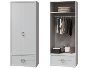 «Афина» Шкаф для одежды 2-х створчатый с ящиками