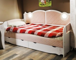 Кровать с матрасом из зала -50% «Розалия» 90x200 с подсветкой