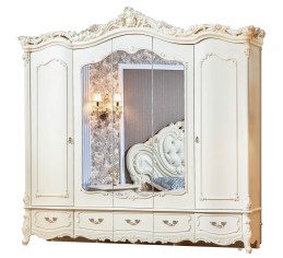 «Элиза Люкс» Арида (Крем) Шкаф пятидверный 