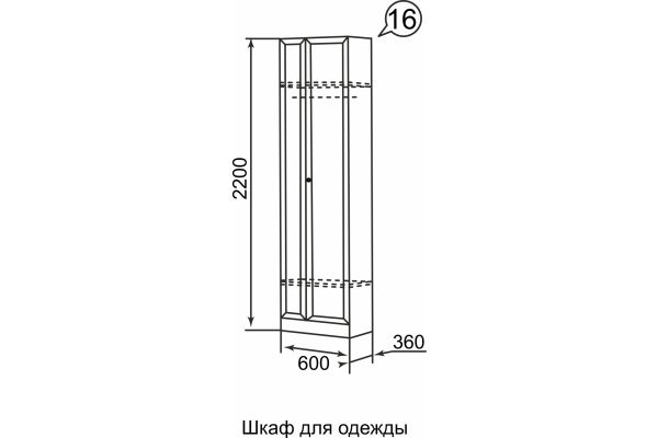 Прихожая Брайтон (выставочный образец)