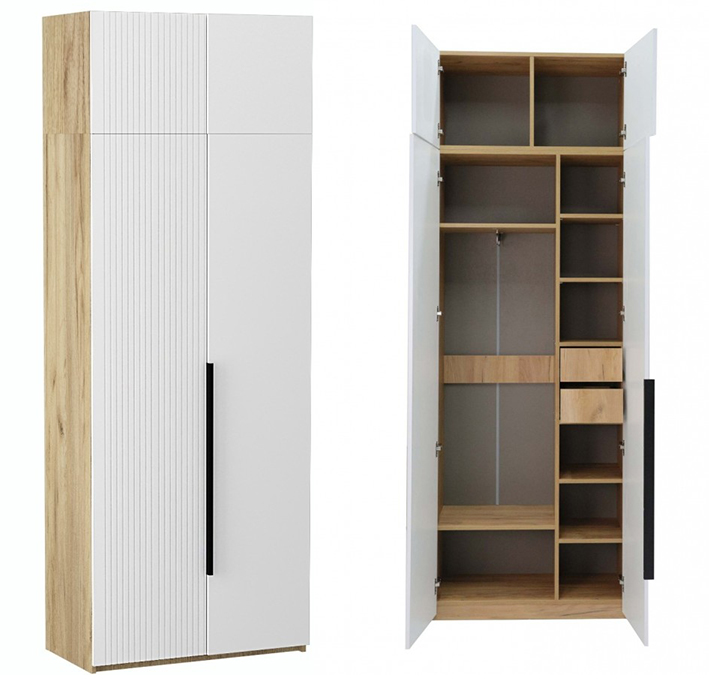 «Стефани» Шкаф 2-х дверный в прихожую м.2