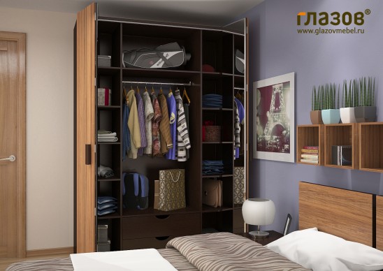 Модульная спальня «Hyper» Шкаф для одежды и белья