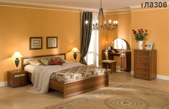 Модульная мебель для спальни «Милана» Орех