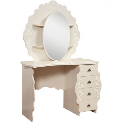 «Жемчужина» стол туалетный с зеркалом КМК 0380.10