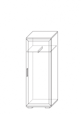 Шкаф для одежды низкий (21) «Парма Люкс»