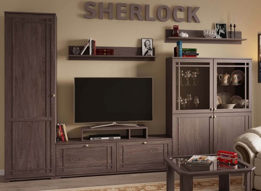 Шкаф МЦН 2 «Sherlock» Ясень Анкор темный