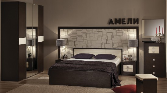 Модульная мебель для спальни «Амели»