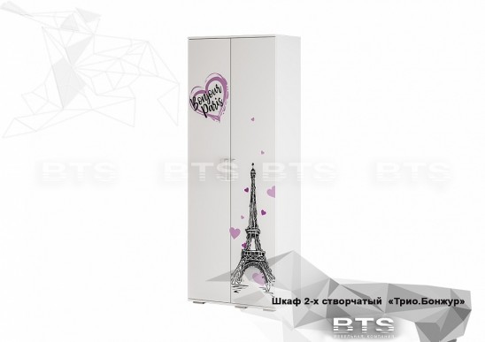 Шкаф для одежды ШК-09 «Трио Бонжур»