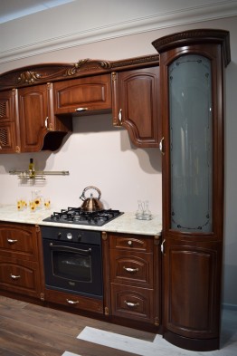 Готовая угловая кухня «Мадлен» Караваджо 3.7х1,44м