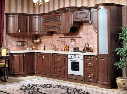 Готовая угловая кухня «Мадлен» Караваджо 3.7х1,44м