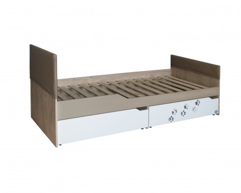 Кровать с мягкими спинками 90x190 м.3 «Хаски»