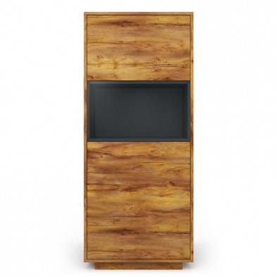 Шкаф 637 со стеклом низкий ГТ.0126.305 «Вега Бавария»